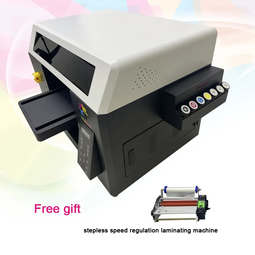 Precio de promoción ZUNSUNJET, impresora automática de tazas de tamaño A3 A4, impresora Uv Dtf multifuncional Uv, máquina de impresión de botellas