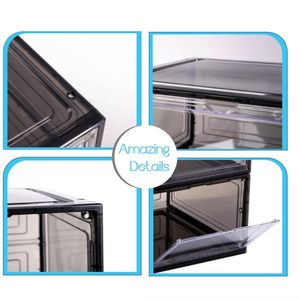 Bán buôn nhựa trong suốt Sneaker Stackable giày lưu trữ hộp thả phía trước PP ngăn kéo loại từ hộp giày - Product Image 4