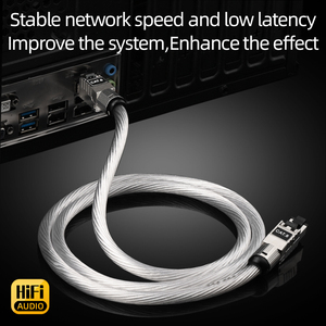 ATAUDIO High Speed OCC Silver-Plated Cat 8 Ethernet Cable 40 Gbps Double Shielded Network Cable for RJ45 for Router Camera - Product Image 5