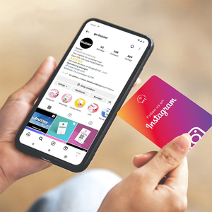 Design personalizzato Ntag213 NFC Google Review Card NFC scheda Google revisione con codice QR - Product Image 4