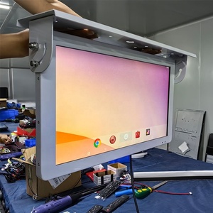 17&quot;18.5 Inch Car <strong>Lcd</strong> Mounted Wide Voltage AV <strong>Input</strong> <strong>Usb</strong> Advertising <strong>Screen</strong> Ads Roof/hang Digital Signage and <strong>Displays</strong> Bus Monitor - Product Image 1