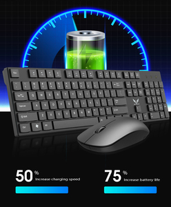 Venta al por mayor de fábrica, juego de teclado y ratón inalámbricos para oficina de negocios, ordenador portátil, luz 2,4G, combo de teclado y ratón - Product Image 6