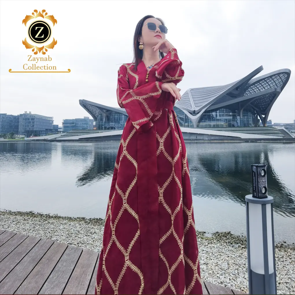 Zaynab Abaya Robes Maxi Malaisie Robe Musulmane Abaya Femmes Femmes Hommes Africains Vêtements Femmes Robe Musulmane Abaya