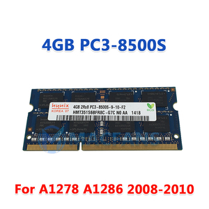 Nuovo PC3-8500S originale 4GB 1.5V DDR3 1066 MHz per MacBook Pro A1278 A1286 RAM SO-DIMM A1297 modulo di memoria del computer portatile 2008-2010 anno - Product Image 2