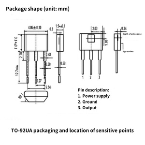 Smart Electronics 49E Halls ensor OH49E S49E Hall Element SS49E Linearer Halls ensor TO92S