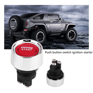 Botón de motor de arranque del coche DC 12V 24V 50A interruptor de encendido de luz roja forMarine RV y Racing Sport ON-Off momentáneo - Product Image 5