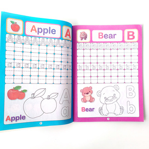 Libri di testo della scuola primaria da 2 a 7 anni i bambini imparano a leggere e scrivere lettere inglesi divertente matematica ABC stampa di quaderni - Product Image 5