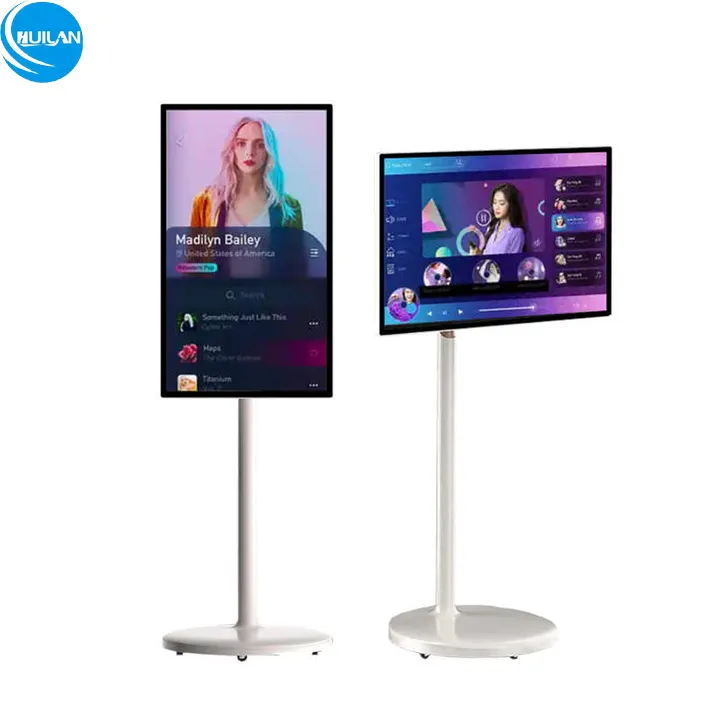 32 "27 pollici display android pubblicità digital signage in diretta streaming tutto in un pc monitor ricaricabile lcd touch screen smart tv