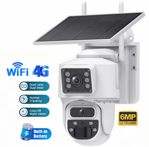 Garantía de calidad 6MP Lente dual Dual View 4G Cámara solar Seguridad de red Cámara DE SEGURIDAD impermeable para exteriores para seguridad en el hogar - Product Image 1
