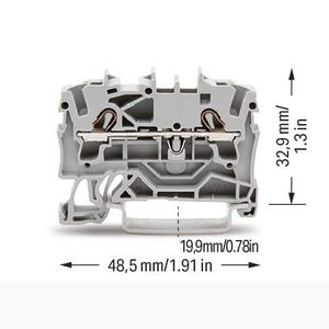 Brandneues SPS-Modul 2002-1201 Digitale Steuerungs maschine Durchführung klemmen block 5,2mm breit - Product Image 2