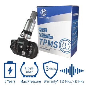 高粱免费机器tpms传感器可编程tpms自动温度接近压力传感器，保修3年