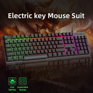 Factory Wholesale Cheap Gamer <strong>Keyboard</strong> Mouse Combo Office <strong>Computer</strong> PC Teclado Rainbow Backlit Gaming <strong>Keyboard</strong> and Mouse Combo - Product Image 3