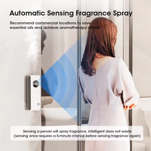Difusor de Perfume <span class=keywords><strong>Sensor</strong></span> automático Máquina de aromaterapia Fragancia montada en la pared Desodorante recargable Difusor de aceite de fragancia para el hogar - Product Image 3