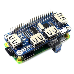 4 Port USB HUB HAT Micro USB 2.0 1.1 für Raspberry Pi Zero/W A+ B B+ 2 3 Modell B Serial Debugging Onboard USB zu UART - Product Image 1