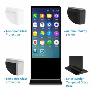 43 50 55 65 אינץ '4k lcd מקורה אנכי עומד מסך מגע דיגיטלי kiosk רצפה עומד פרסום שילוט דיגיטלי