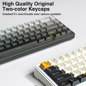 AULA F65 <strong>Custom</strong> Mechanical <strong>Keyboard</strong> 67 <strong>Keys</strong> 2.4G/Wired 4000mAh RGB Gasket Structure Newest Hot-Swap Model with PBT Material - Product Image 5