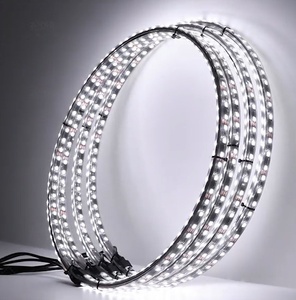 12/14/15.5/17 Inch RGBW Wheel Ring <strong>Light</strong> Chasing Color and Pure White Color Wheel Rim <strong>Light</strong> with Brake and Turn Signal Function