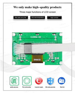 Pantalla COG de 2,8 pulgadas LCD 128X64 Módulo de fábrica con cable rojo blanco ST7565R FPC COG LCD 12864 Pantalla FPC COG 128X64 - Product Image 6