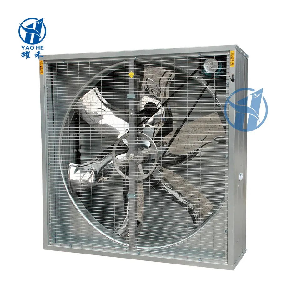 Ventilador de escape de pared de invernadero de túnel trifásico de 380V 50HZ con almohadilla de refrigeración para ventilador de refrigeración de invernadero hidropónico NFT