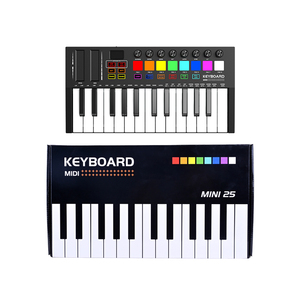 Midi sintetizzatore musica pianoforte portatile Audio 25 tasti USB elettrico organo MIDI tastiera Controller colorato tastiera - Product Image 4