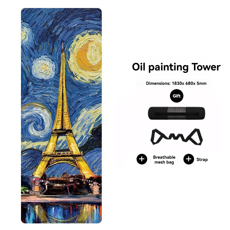 Oil painting iron tower
