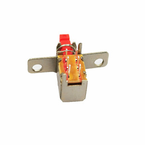 Interruttore a pulsante STM angolato foro passante unipolare singolo lancio 30VAC 0,5a 6P interruttore a pulsante rosso - Product Image 3