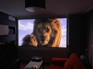 Best Selling TELON 4K Cristal PET UST Curto Lance Projetor 90 "a 120" Quadro Fixo ALR Tela Luz Ambiente Rejeição Cinema