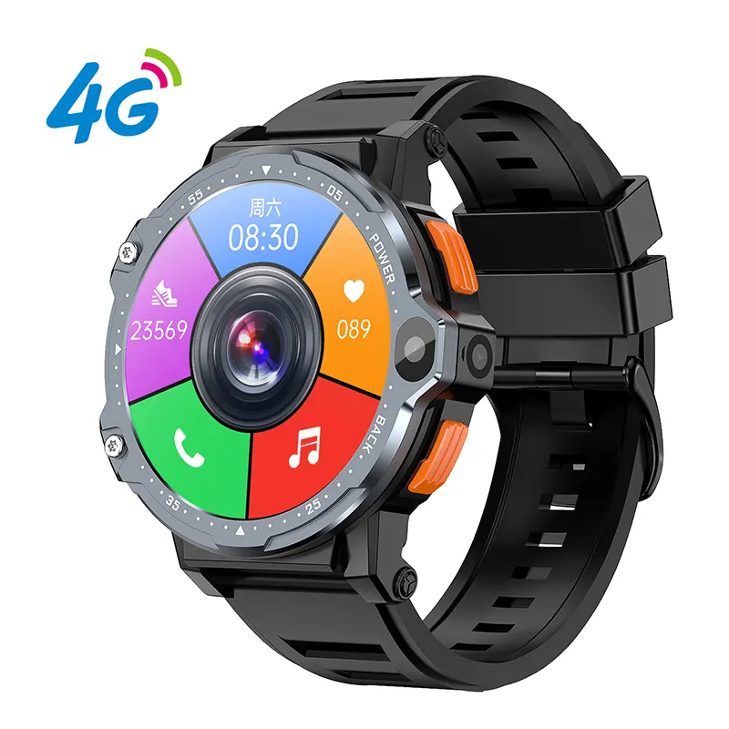 Último 2024 4G Tarjeta Sim y Wifi Dial redondo PG999 Reloj inteligente Android Ios Smartwatch HD Video Call 4G Sim Soporte con GPS
