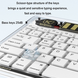 厂家直销透明照明迷你键盘无线静音键盘家用办公键盘 - Product Image 5