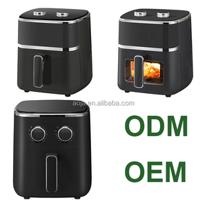 Самая низкая цена в истории, цветной ЖК-дисплей 1350 Вт, дизайн 5.5l, OEM ODM-контроль без масла для домашнего использования, фритюрница с ручкой - Product Image 6