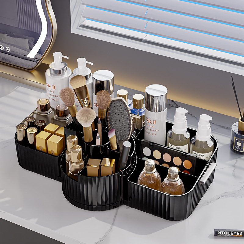 Rotating storage box (black)