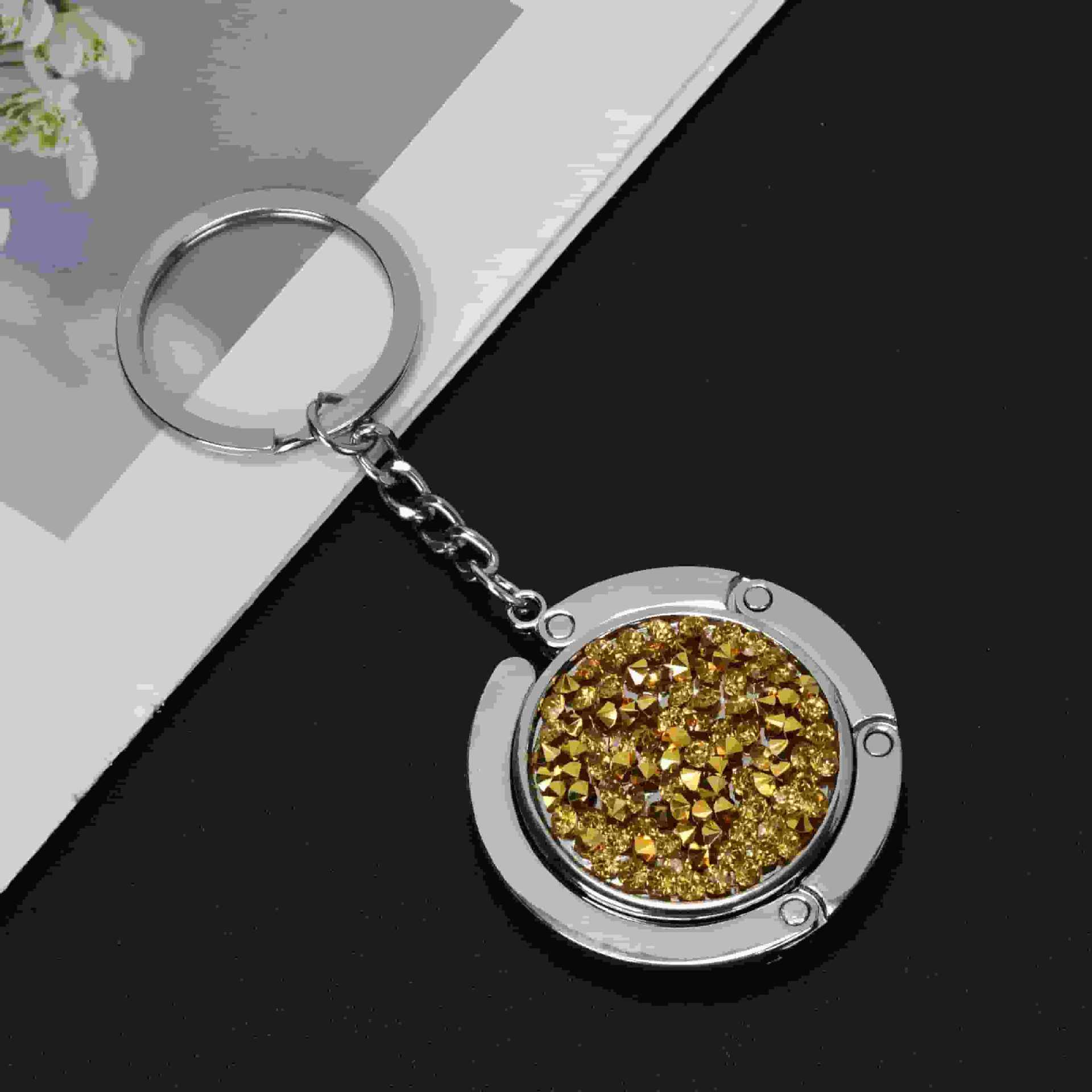 yellow flash diamond-key chain