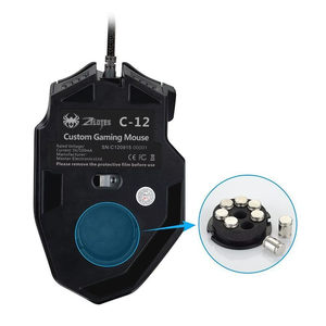 ZELOTES C-12 accessori per computer pulsanti programmabili mouse per sintonizzazione del peso del mouse mouse per gioco professionale - Product Image 4