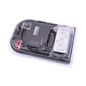 Interruptor HDMI 5 en 1 de salida, Selector de 5 puertos HDMI con Control remoto IR para HDTV, ordenador, reproductor de DVD, productos personalizados, 1080P