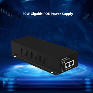 DC 55V出力電圧IP20プロテクトグレードPoEパワーインジェクター1/2 (+) 3/6 (-) または4/5 (+) 7/8 (-) 電源ピン90W PoEインジェクター - Product Image 4