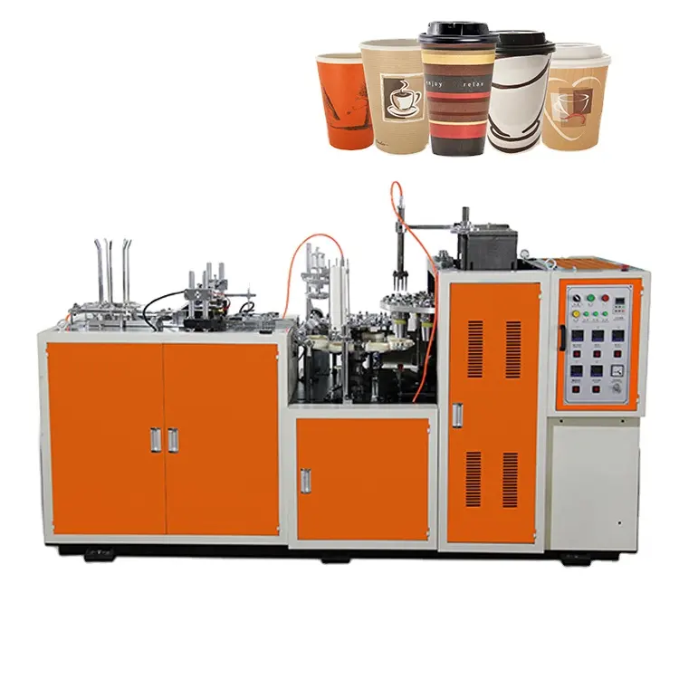 Máquina de fabricación e impresión de vasos de papel a precio de fábrica de alta calidad Máquina de vasos de papel a pequeña escala de tamaño estándar de 3 Oz en Malasia