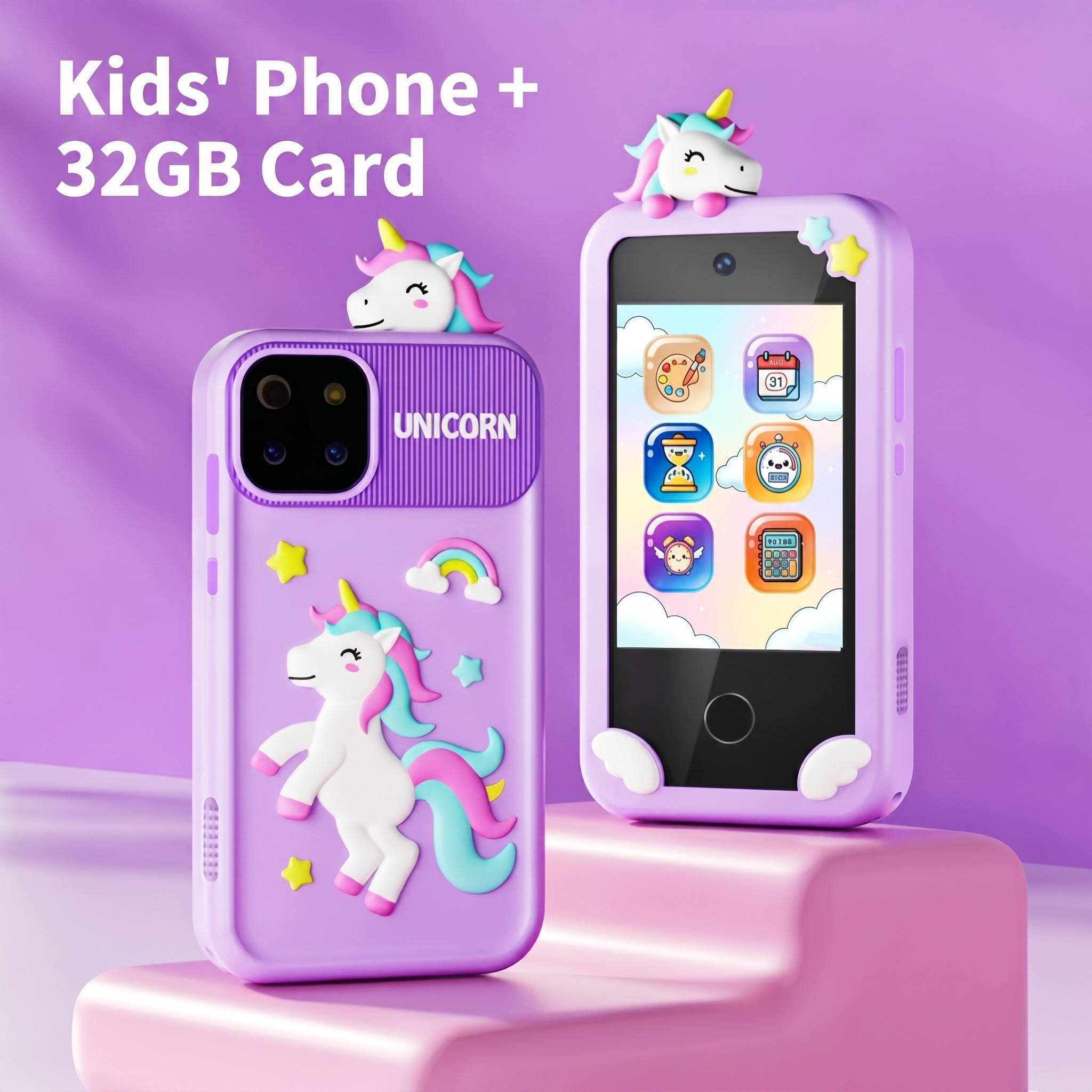 Purple unicorn 32GB card-standard dual camera