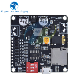 TZT DY-HV20T 12V/<strong>24V</strong> power supply10W/20W Voice playback module supporting Micro SD card MP3 music player for <strong>Arduino</strong> - Product Image 4