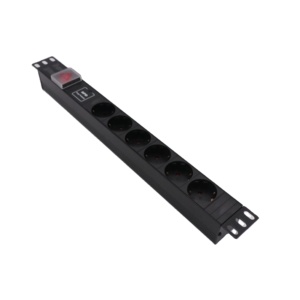 Germany Type 6 Way 1u <strong>Center</strong> Germany Rack Mount Power Distribution Box 19 Inch Pdu with Switch - Product Image 1
