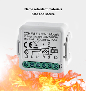 Mvava Rohs Ce Tuyaミニワイヤレスwifiライトスイッチモジュールwifiミニスマートスイッチ16a2ウェイDIY調光器スイッチ - Product Image 2