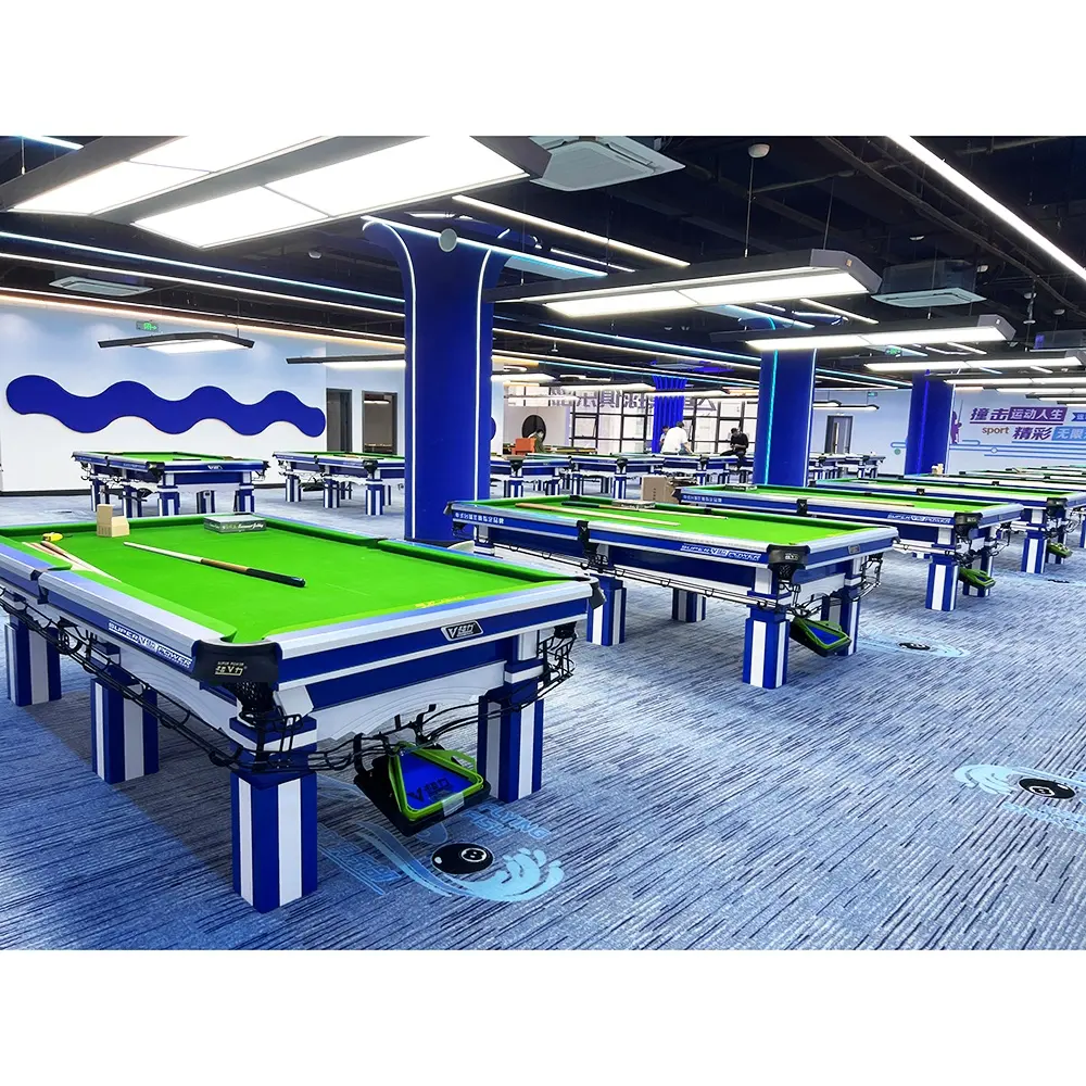 Çin Snooker havuzu oyunu doğal 45mm kalınlık kayrak bilardo masa