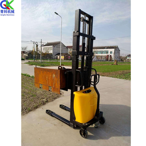 Laboratorio di carico scarico oggetti pesanti spinta a mano idraulico elettrico magazzino contenitore impilabile batteria carrello elevatore magazzino - Product Image 5
