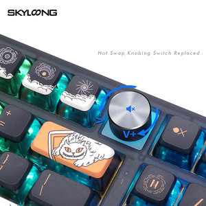 2023 SKYLOONG GK980 DARK TALES Theme Wireless PBT Top ABS Transparent Keycap Gateron Switch Mechanical <strong>Keyboard</strong> - Product Image 5