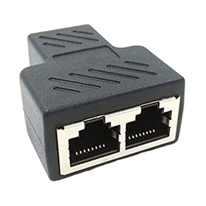RJ45 <strong>Network</strong> Splitter <strong>Adapter</strong>, 1 to 2 Port LAN CAT6 RJ45 <strong>Network</strong> Three-way Head Splitter <strong>Network</strong> Extension <strong>Adapter</strong> - Product Image 1
