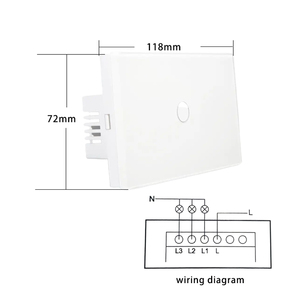 YOUU智能墙壁开关1组1路触摸远程调光器安装方便，最大10A。电流 - Product Image 6