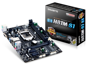 I7 I3 CPUおよびSATAハードドライブIntel H81チップセットに対応する2つのDDR3 RAMスロット付きギガバイトGA-H81M-S1マザーボード - Product Image 2