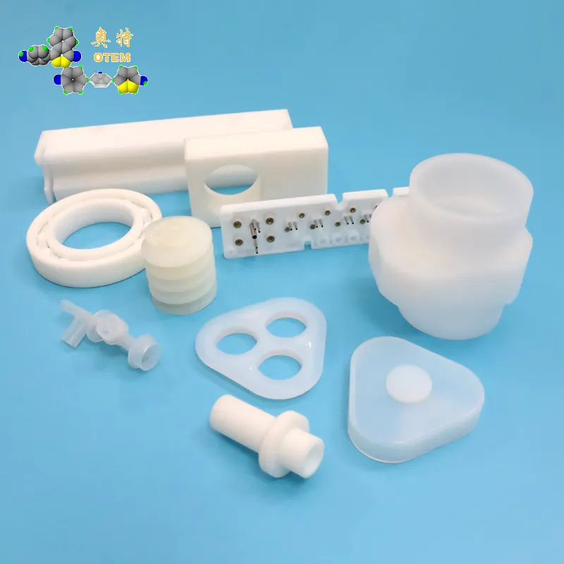 Aangepaste Plastic Ptfe Onderdelen Bewerken Ptfe Onderdelen Producten