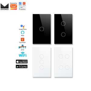 Tuya US Zigbee 1/2/3ギャングスマートライトスイッチガラス画面ワイヤレス壁スイッチNull Wire WiFiネットワーク10A経由でリモートコントロール - Product Image 3