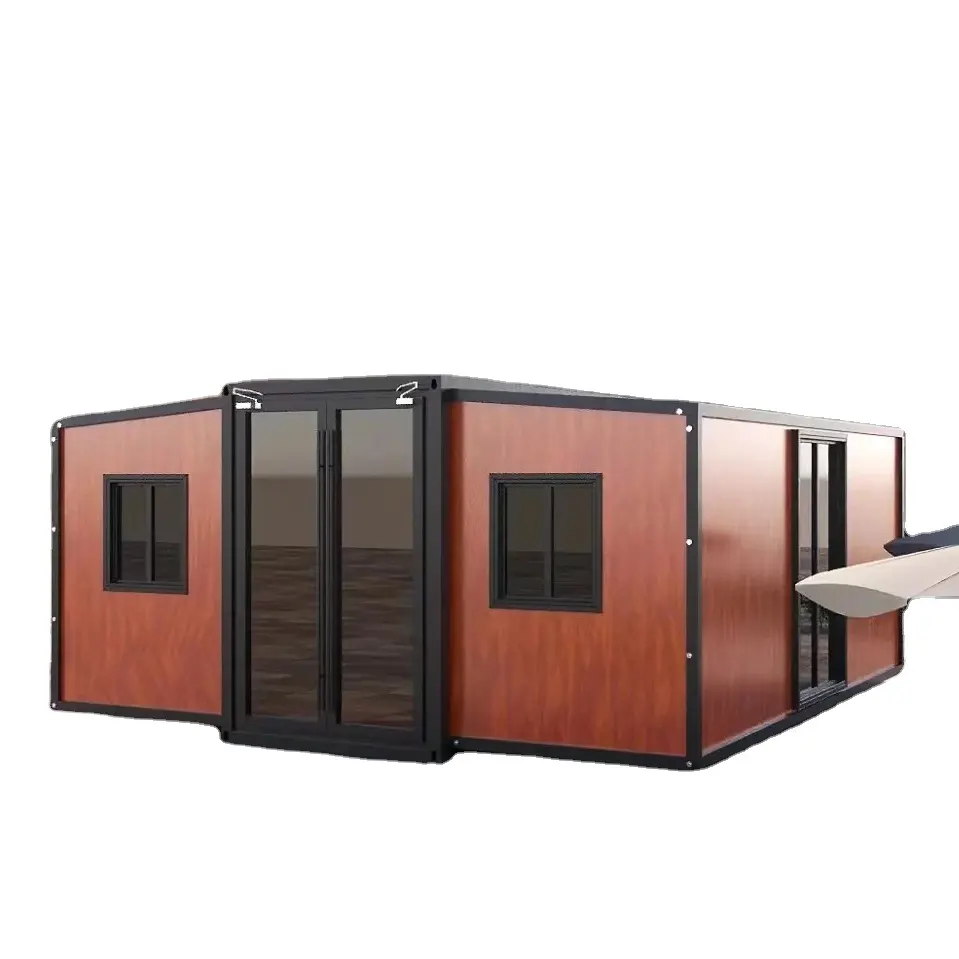 Контейнер для гостиной мастерской 40-футовый деревянный расширяемый современный сборный дом для капсул модульная домашняя доставка