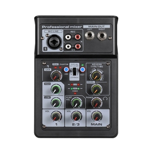 Sistema de consola mezcladora estéreo Digital BT de 3 canales, efecto de escena DSP, función OTG, mezclador de entrada XLR RCA, mezcladores de tarjetas de sonido de Audio - Product Image 1